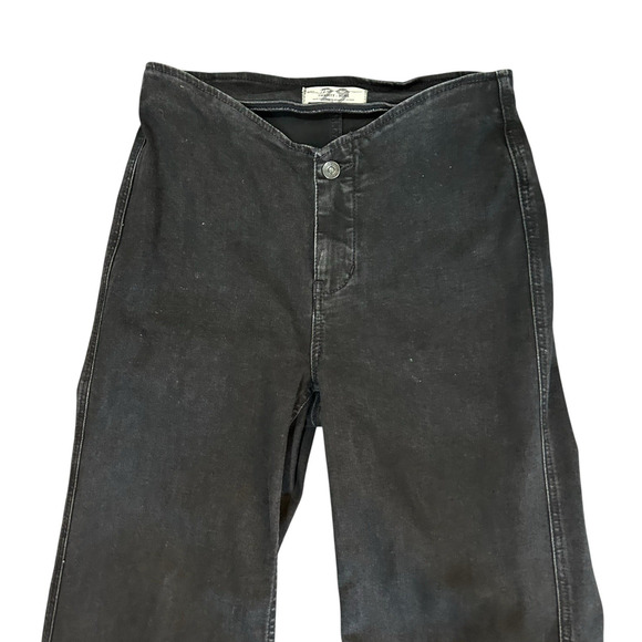 Free People We the Free Isla Slim Straight Jeans Black Size 29 Bootcut Pull On - Picture 8 of 11